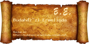 Budaházi Ermelinda névjegykártya
